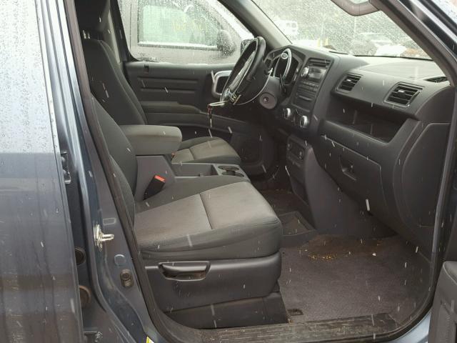 2HJYK16417H519833 - 2007 HONDA RIDGELINE BLUE photo 5