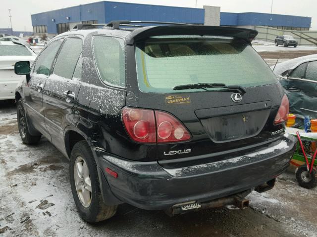 JT6HF10UXY0154650 - 2000 LEXUS RX 300 BLACK photo 3