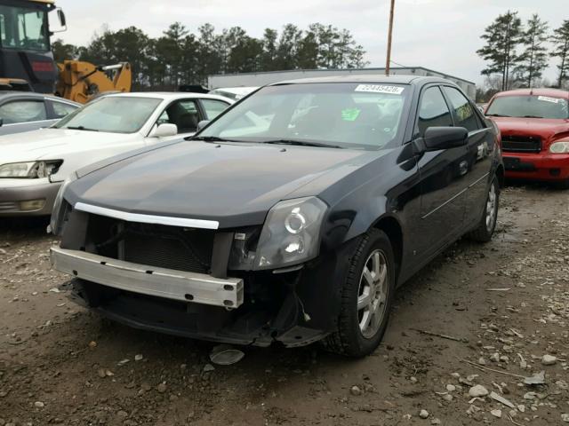 1G6DM57T770174082 - 2007 CADILLAC CTS BLACK photo 2