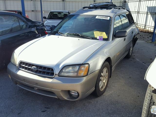 4S3BH665537640501 - 2003 SUBARU LEGACY OUT SILVER photo 2