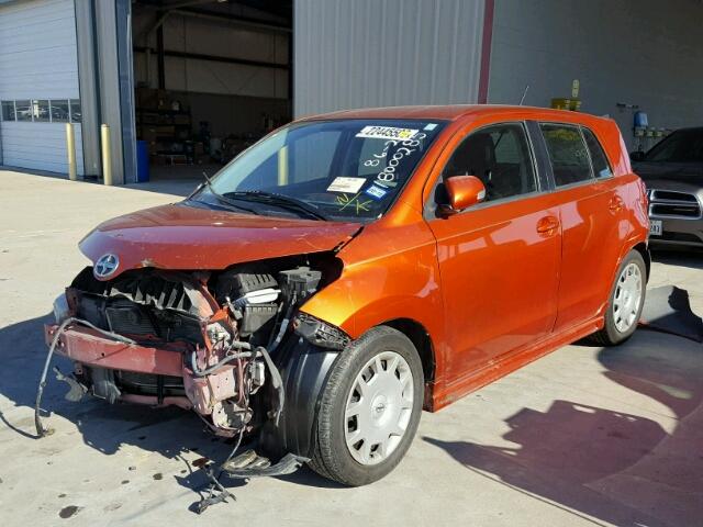 JTKKU10438J029285 - 2008 TOYOTA SCION XD ORANGE photo 2