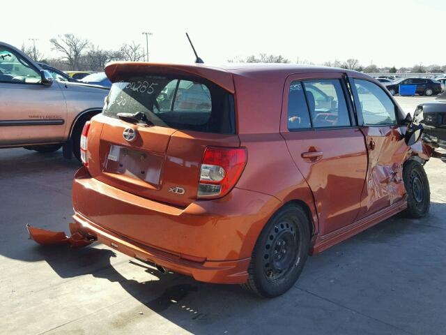 JTKKU10438J029285 - 2008 TOYOTA SCION XD ORANGE photo 4