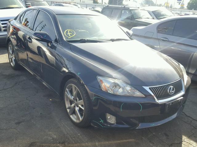 JTHBF5C25A5122325 - 2010 LEXUS IS 250 BLACK photo 1