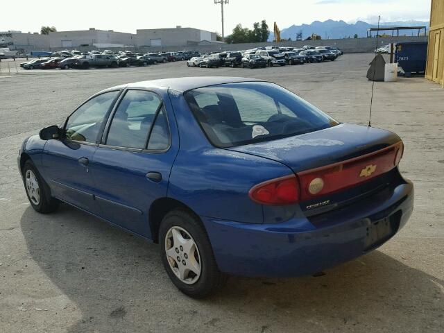 1G1JC52F047352589 - 2004 CHEVROLET CAVALIER BLUE photo 3