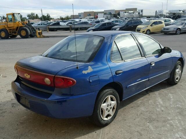 1G1JC52F047352589 - 2004 CHEVROLET CAVALIER BLUE photo 4