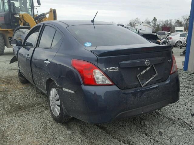 3N1CN7AP6HL860263 - 2017 NISSAN VERSA S BLUE photo 3