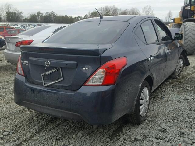 3N1CN7AP6HL860263 - 2017 NISSAN VERSA S BLUE photo 4