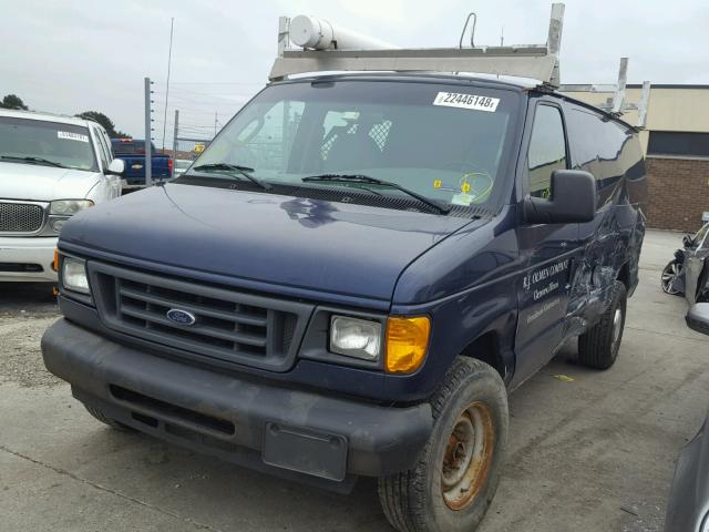 1FTNE24W06HA28330 - 2006 FORD ECONOLINE BLUE photo 2