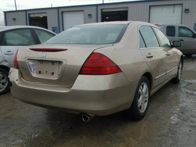 1HGCM56767A179864 - 2007 HONDA ACCORD EX GOLD photo 4