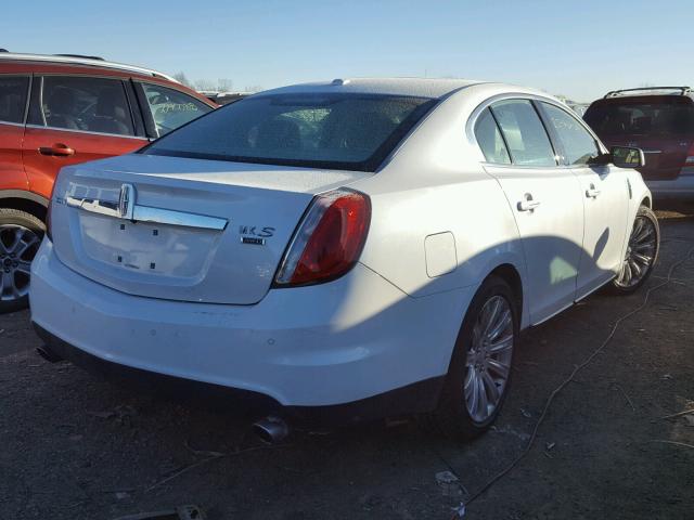 1LNHL9ER5AG606288 - 2010 LINCOLN MKS WHITE photo 4