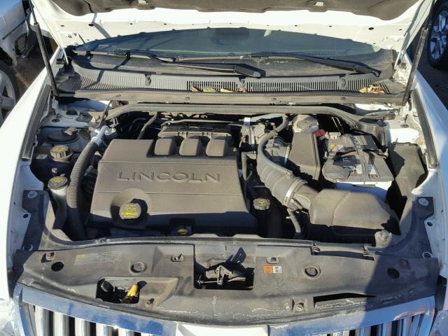 1LNHL9ER5AG606288 - 2010 LINCOLN MKS WHITE photo 7