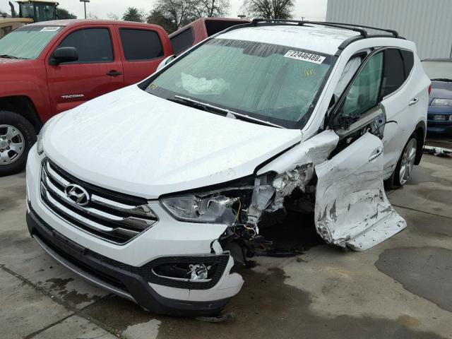 5XYZUDLA9DG107023 - 2013 HYUNDAI SANTA FE S WHITE photo 2