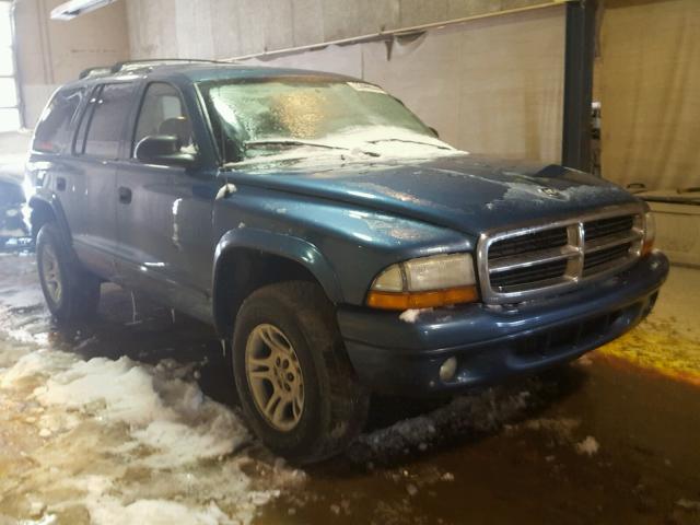 1D4HS48Z63F583122 - 2003 DODGE DURANGO SL BLUE photo 1