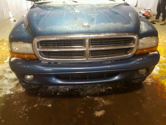 1D4HS48Z63F583122 - 2003 DODGE DURANGO SL BLUE photo 7