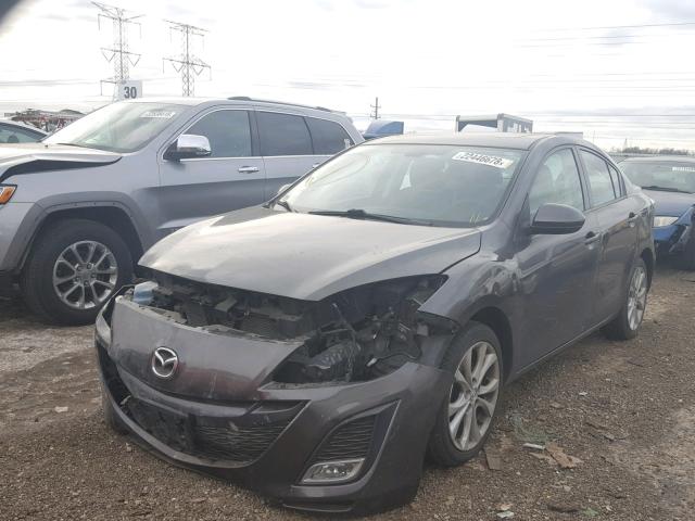 JM1BL1W5XB1445495 - 2011 MAZDA 3 S GRAY photo 2