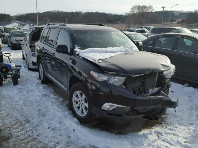 5TDBK3EH2CS154049 - 2012 TOYOTA HIGHLANDER BLACK photo 1