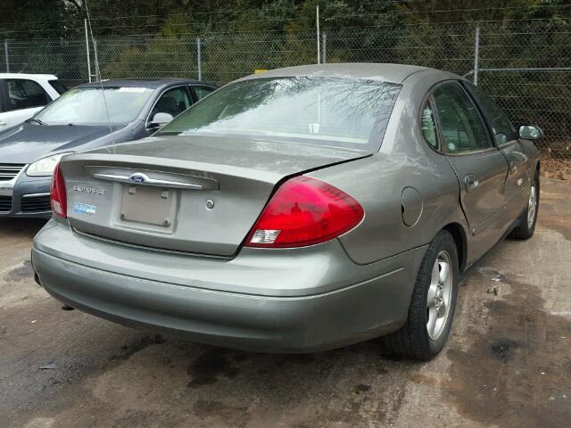 1FAFP53U72A102674 - 2002 FORD TAURUS SE GREEN photo 4