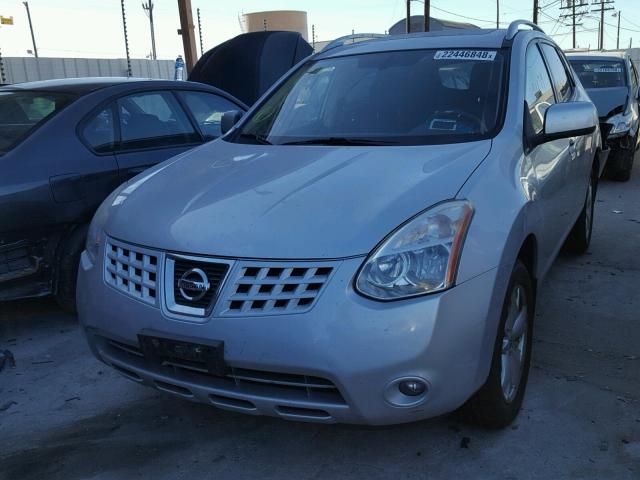 JN8AS58V58W147651 - 2008 NISSAN ROGUE S SILVER photo 2