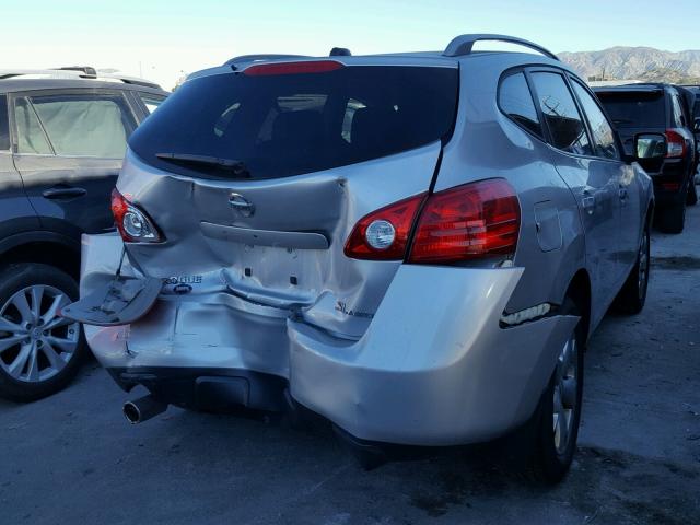 JN8AS58V58W147651 - 2008 NISSAN ROGUE S SILVER photo 4