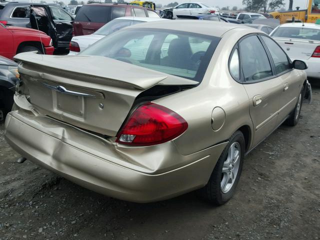 1FAFP56S8YG261347 - 2000 FORD TAURUS SEL GOLD photo 4