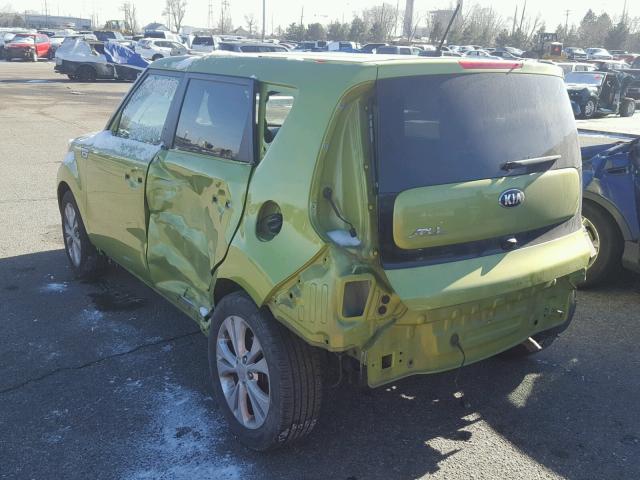 KNDJP3A54G7819591 - 2016 KIA SOUL + GREEN photo 3