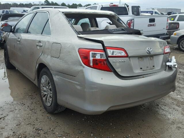 4T4BF1FK2DR306073 - 2013 TOYOTA CAMRY L TAN photo 3