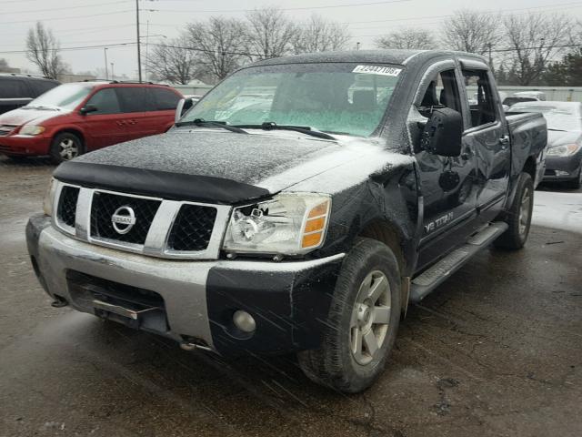 1N6AA07B35N572325 - 2005 NISSAN TITAN XE BLACK photo 2