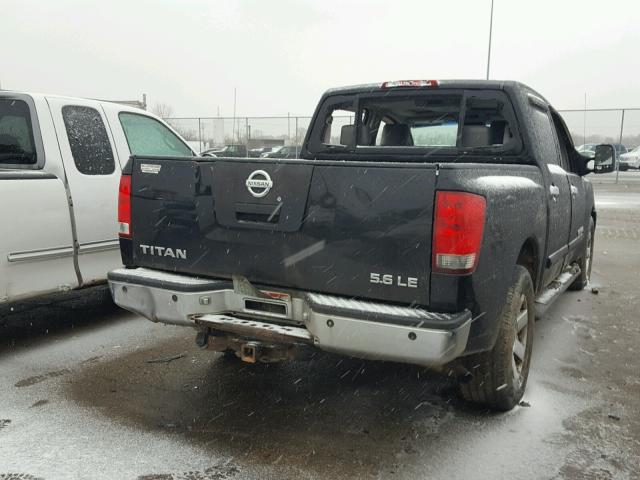 1N6AA07B35N572325 - 2005 NISSAN TITAN XE BLACK photo 4