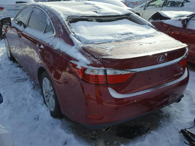 JTHBK1GG3E2107257 - 2014 LEXUS ES 350 RED photo 3