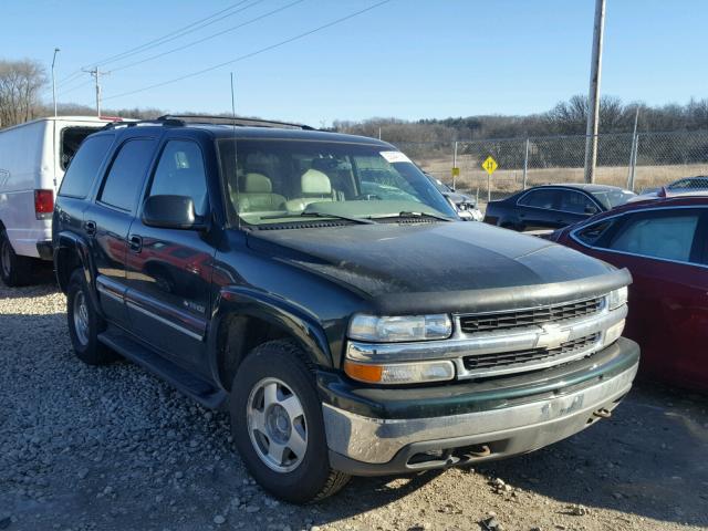 1GNEK13T81J135015 - 2001 CHEVROLET TAHOE K150 GREEN photo 1