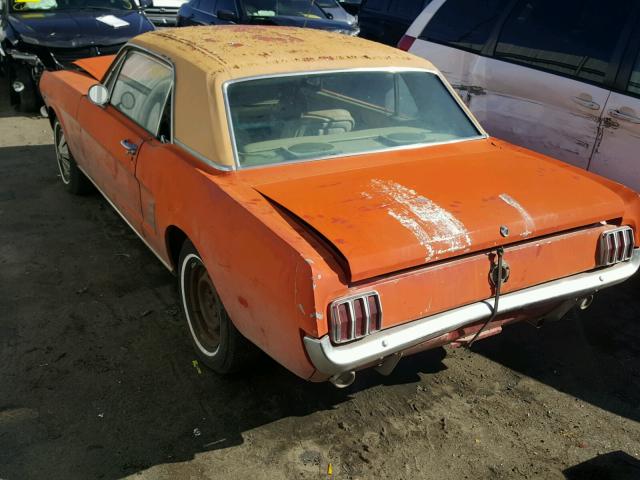 6R07C223210 - 1966 FORD MUSTANG RED photo 3