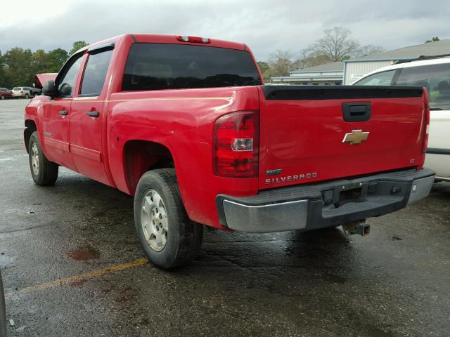 3GCPCSE09BG113504 - 2011 CHEVROLET SILVERADO RED photo 3