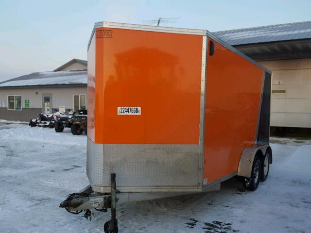 5WFBE1426FS001283 - 2015 EZ HAULER ORANGE photo 2