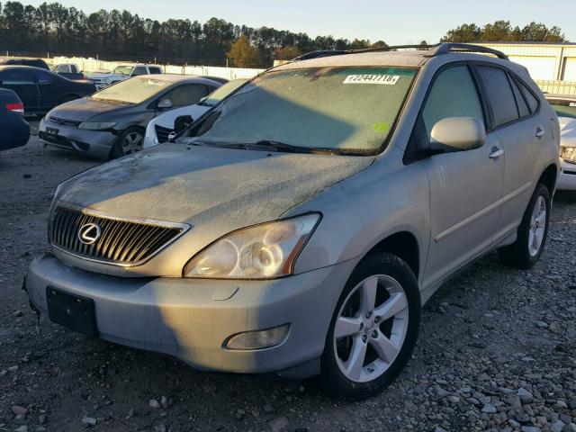 2T2HK31U27C029575 - 2007 LEXUS RX 350 SILVER photo 2