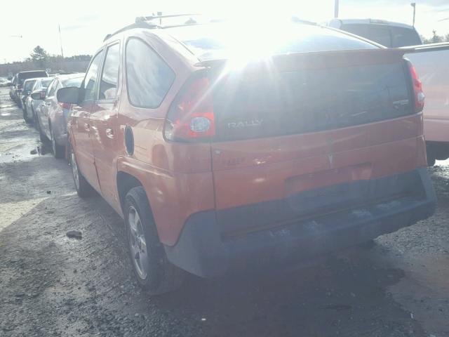 3G7DB03E63S575248 - 2003 PONTIAC AZTEK ORANGE photo 3