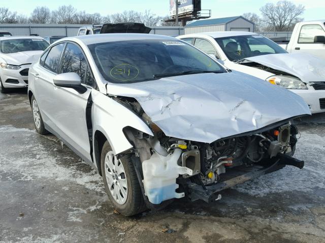 3FA6P0G78ER110736 - 2014 FORD FUSION S SILVER photo 1