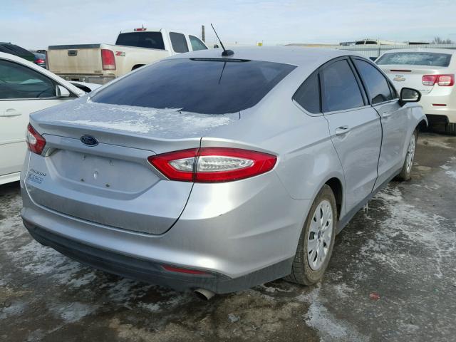 3FA6P0G78ER110736 - 2014 FORD FUSION S SILVER photo 4