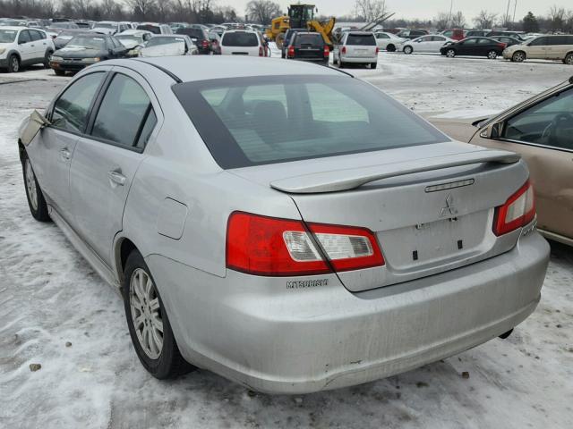 4A32B2FF6AE015811 - 2010 MITSUBISHI GALANT FE GRAY photo 3