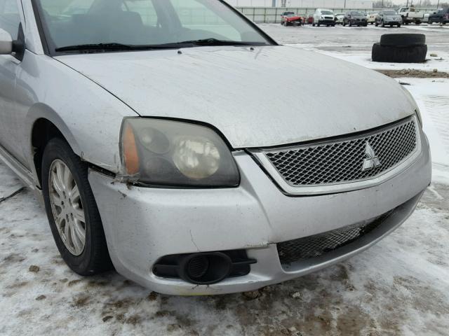 4A32B2FF6AE015811 - 2010 MITSUBISHI GALANT FE GRAY photo 9