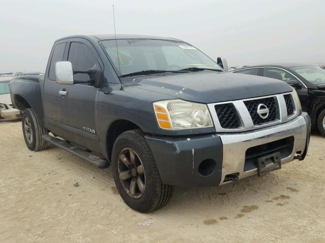 1N6AA06B84N539482 - 2004 NISSAN TITAN XE GREEN photo 1