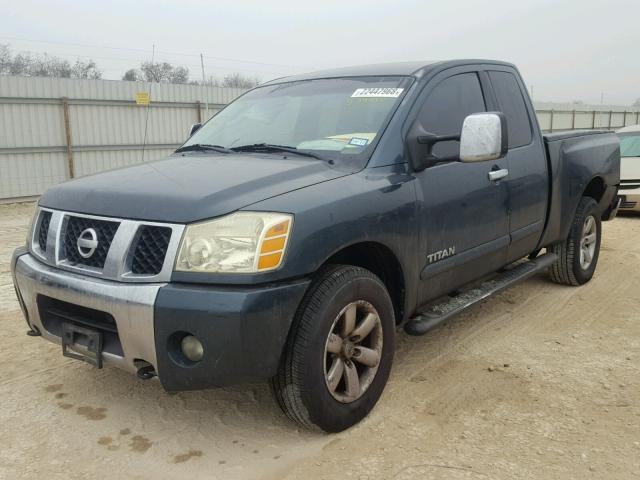 1N6AA06B84N539482 - 2004 NISSAN TITAN XE GREEN photo 2