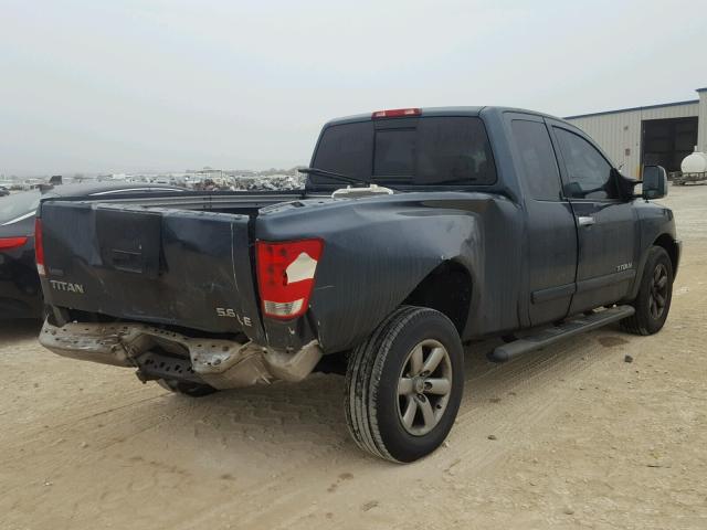 1N6AA06B84N539482 - 2004 NISSAN TITAN XE GREEN photo 4