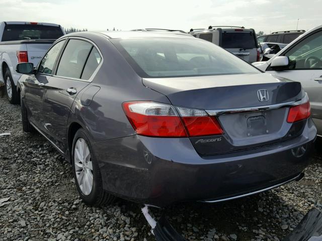 1HGCR2F74DA005951 - 2013 HONDA ACCORD EX GRAY photo 3