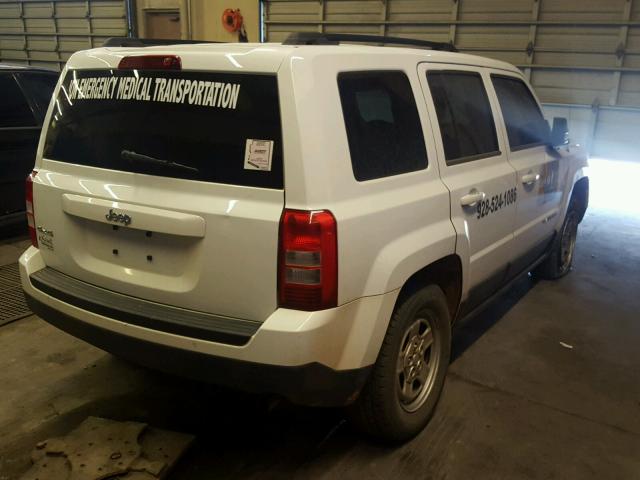 1C4NJRBB2FD379591 - 2015 JEEP PATRIOT SP WHITE photo 4