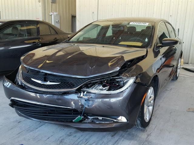 1C3CCCAB7FN666052 - 2015 CHRYSLER 200 LIMITE BLACK photo 2