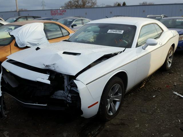 2C3CDZAG9GH131827 - 2016 DODGE CHALLENGER WHITE photo 2