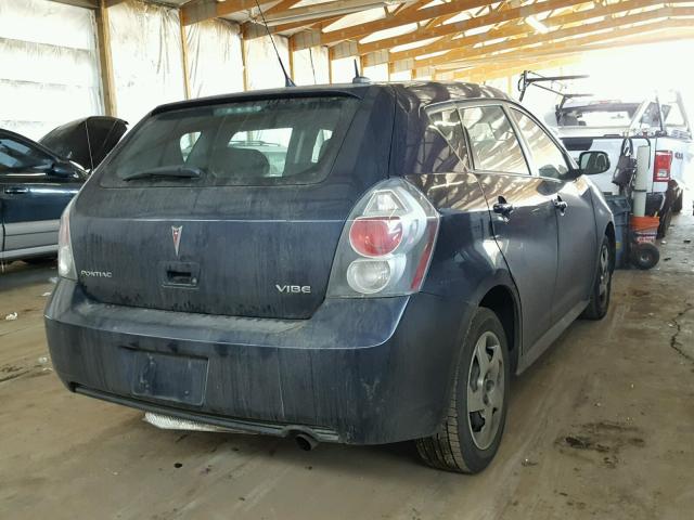 5Y2SL6E80AZ402115 - 2010 PONTIAC VIBE BLUE photo 4