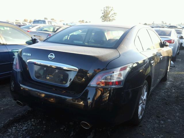 1N4AA5AP3DC827155 - 2013 NISSAN MAXIMA S BLACK photo 4