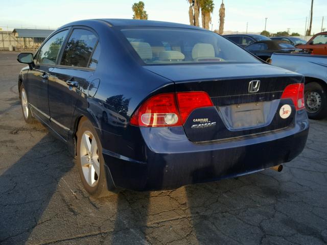 1HGFA16866L101188 - 2006 HONDA CIVIC EX BLUE photo 3