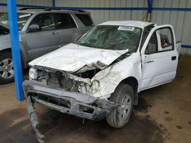 5TENL42N33Z240645 - 2003 TOYOTA TACOMA WHITE photo 2